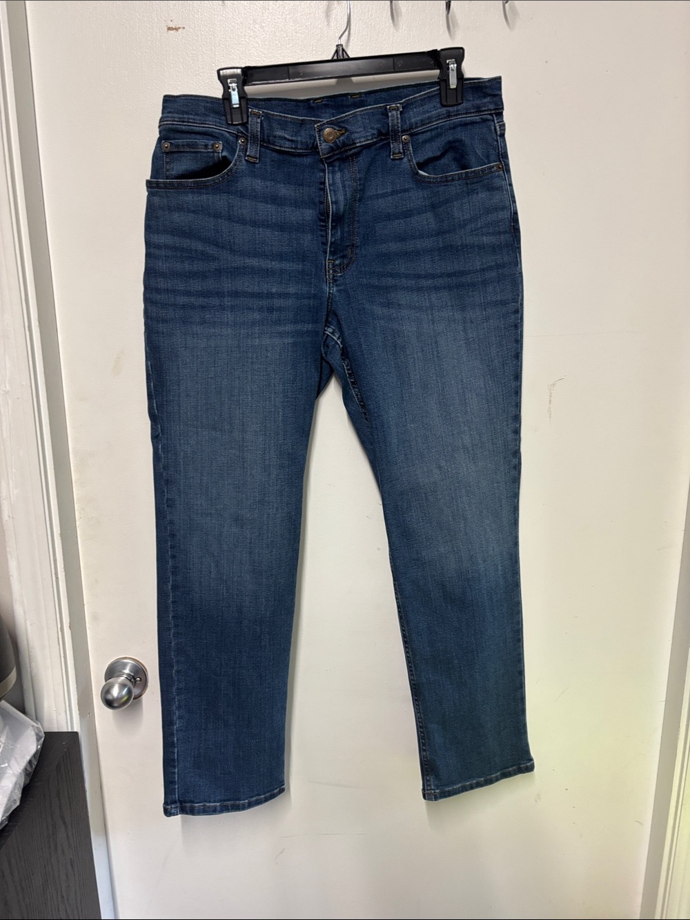 LL Bean Comfort Waist Men's Straight Jeans Grey 36x29